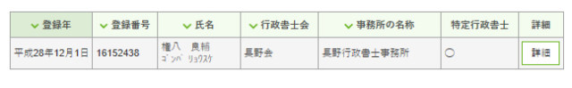 長野県の特定行政書士